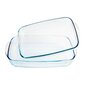 Orkaitės patiekalų rinkinys Pyrex Classic Skaidrus Borosilikatinis stiklas (2 pcs) kaina ir informacija | Kepimo indai, popierius, formos | pigu.lt