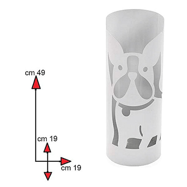 BigBuy Home skėčių stovas Dog, 49 cm kaina ir informacija | Interjero detalės | pigu.lt