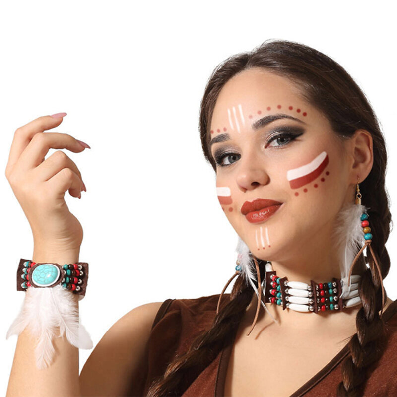 Kostiumų aksesuarai Indėnas kaina ir informacija | Karnavaliniai kostiumai | pigu.lt