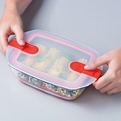 Ланч-бокс Pyrex, прозрачный. цена и информация | Посуда для хранения еды | pigu.lt