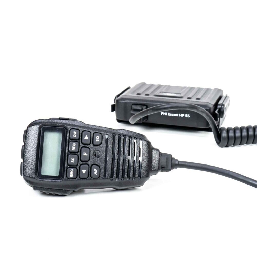 CB PNI Escort HP 55 ASQ radijo siųstuvas, kelių normų, RF stiprinimas, ASQ kaina ir informacija | Radijo stotelės, racijos | pigu.lt