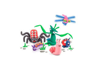 Plastilino rinkinys Hey Clay Bugs, 18 vnt. kaina ir informacija | Piešimo, tapybos, lipdymo reikmenys | pigu.lt