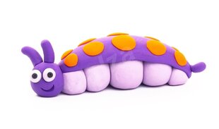 Plastilino rinkinys Hey Clay Caterpillar, 5 vnt. kaina ir informacija | Piešimo, tapybos, lipdymo reikmenys | pigu.lt