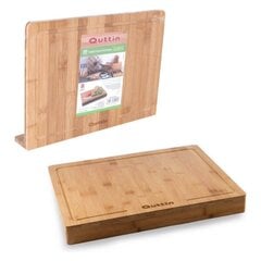 Бамбуковая разделочная доска Quttin (35 x 25 x 1,2 cм) цена и информация | Кухонная утварь | pigu.lt