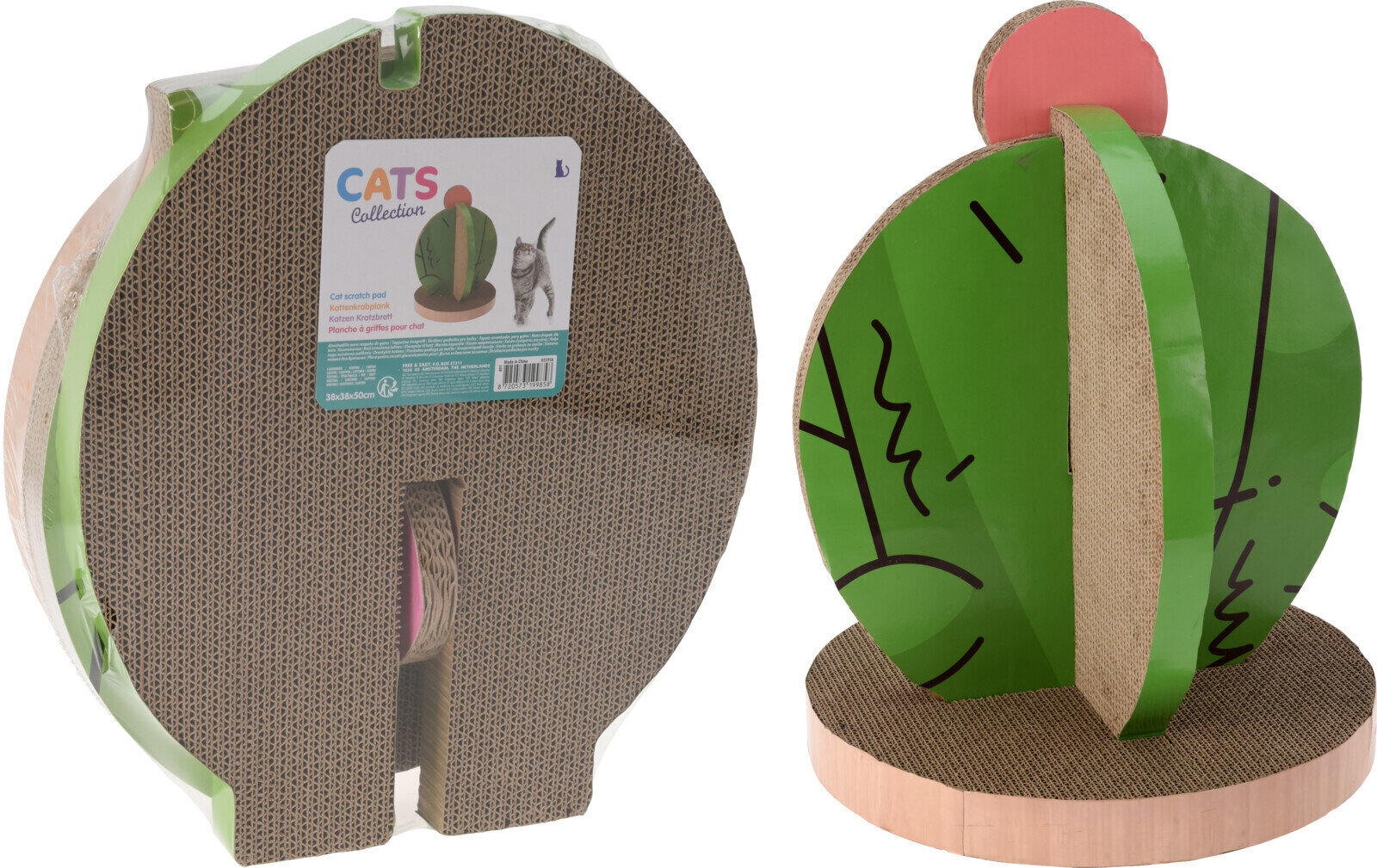 Kačių draskyklė Cats Collection Kaktusas, ruda/žalia kaina ir informacija | Draskyklės | pigu.lt