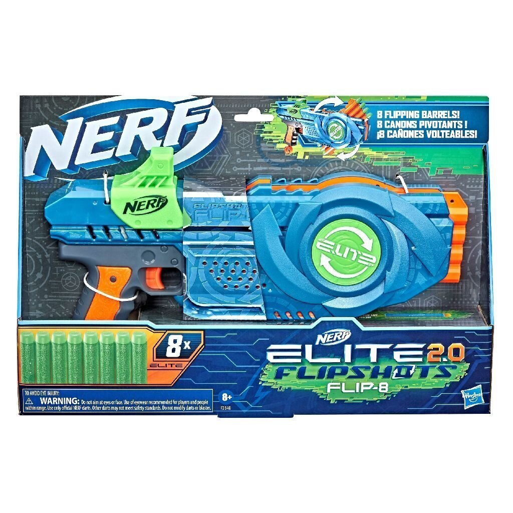 Žaislinis šautuvas Nerf Elite 2.0 Flipshots Flip-8, F2549 цена и информация | Žaislai berniukams | pigu.lt