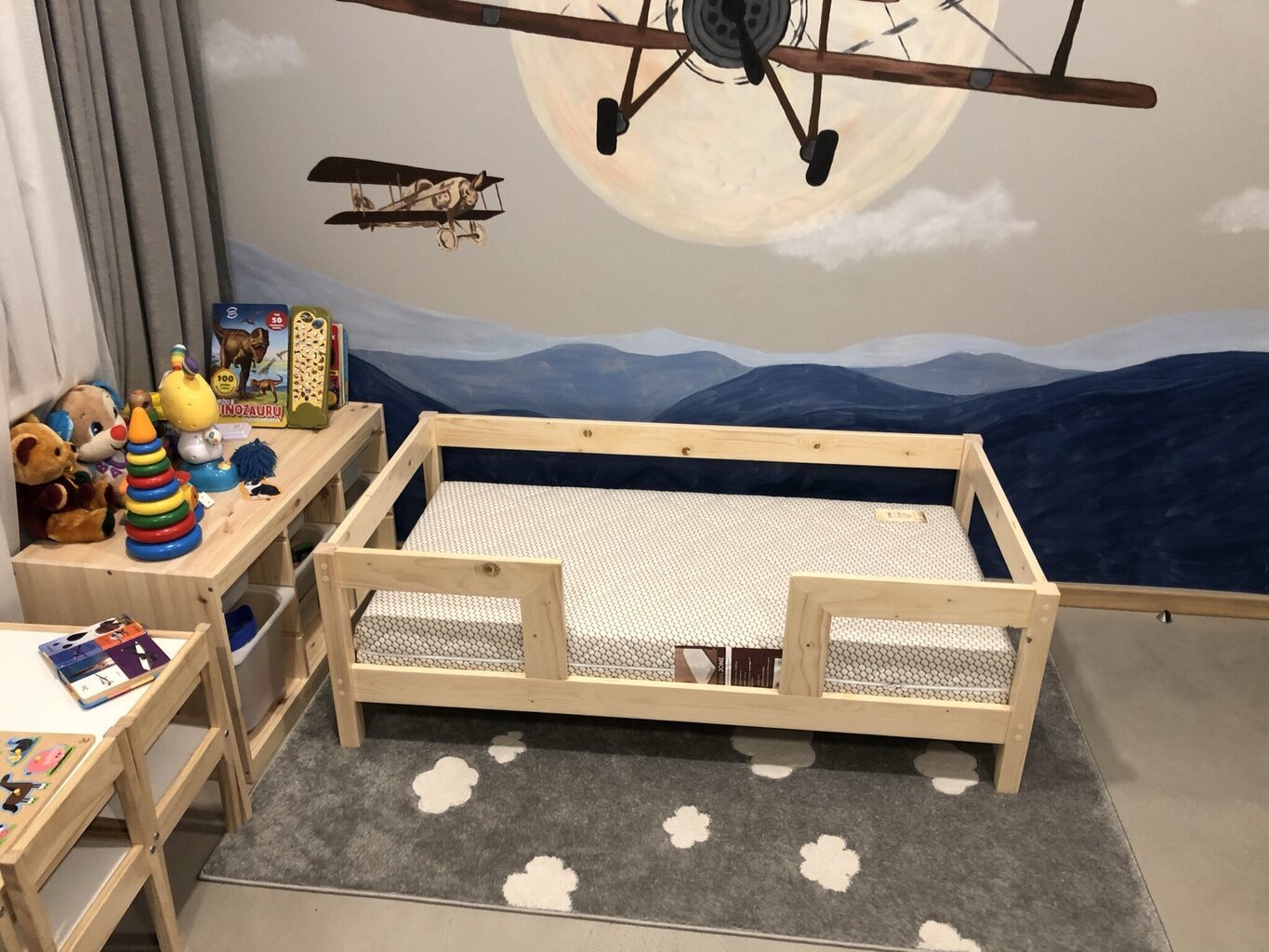 Vaikiška lova SofiHouse R36, 120x60 cm, nedažyta kaina ir informacija | Kūdikių lovytės | pigu.lt