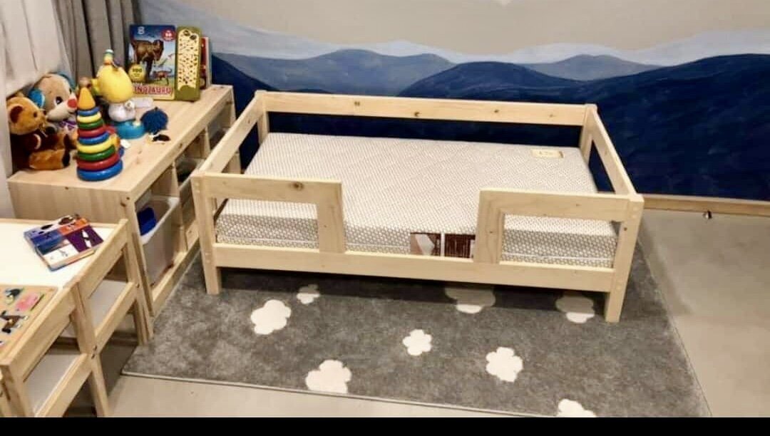 Vaikiška lova SofiHouse R36, 160x70 cm, nedažyta kaina ir informacija | Vaikiškos lovos | pigu.lt