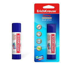 Клей-карандаш ErichKrause® Extra, 21г (в блистере по 1 шт.) цена и информация | Kanceliarinės prekės | pigu.lt