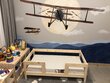 Vaikiška lova SofiHouse R36, 200x120 cm, nedažyta kaina ir informacija | Vaikiškos lovos | pigu.lt