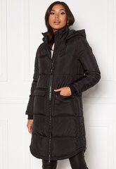 Happy Holly moteriškas žieminis paltas PATRICIA, juodas kaina ir informacija | Paltai moterims | pigu.lt