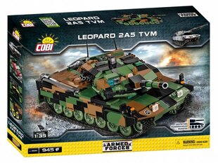 COBI - Конструктор Leopard 2A5 TVM, 1/35, 2620 цена и информация | Конструкторы и кубики | pigu.lt