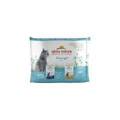 Almo Nature Holistic Functional Urinary Help Multipack для кошек для здоровья мочевыводящих путей, с рыбой и курицей, 6x70 г цена и информация | Консервы для кошек | pigu.lt