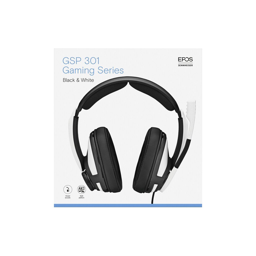 Sennheiser EPOS GSP 301 White kaina ir informacija | Ausinės | pigu.lt