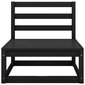 Sodo poilsio baldų komplektas, 6 dalių, juodas kaina ir informacija | Lauko baldų komplektai | pigu.lt