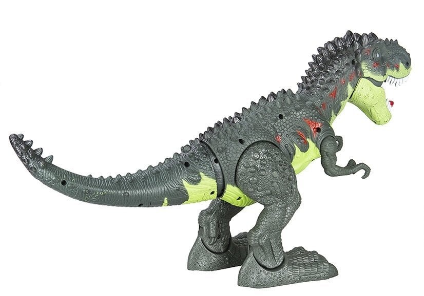 Dinozauras Tyrannosaurus Rex -žalias su baterijomis kaina ir informacija | Žaislai berniukams | pigu.lt
