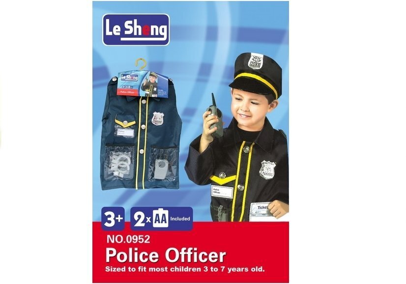 Policininko apranga + priedai kaina ir informacija | Karnavaliniai kostiumai | pigu.lt