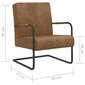 Gembinė kėdė, ruda kaina ir informacija | Svetainės foteliai | pigu.lt