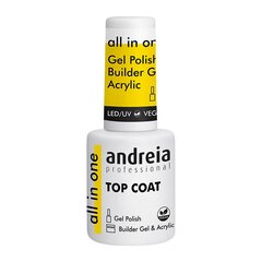 Лак для ногтей Andreia All In One Top Coat (10,5 мл) цена и информация | Лаки, укрепители для ногтей | pigu.lt