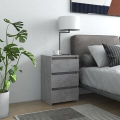 Naktinės spintelės, 40x35x62,5 cm, 2 vnt, pilkos kaina ir informacija | Spintelės prie lovos | pigu.lt
