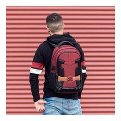 Laisvalaikio kuprinė Deadpool Tamsiai raudona (31 x 47 x 24 cm) kaina ir informacija | Kuprinės mokyklai, sportiniai maišeliai | pigu.lt