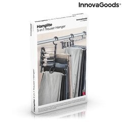 Мульти-вешалка для подвешивания брюк 5-в-1 HANGLITE INNOVAGOODS цена и информация | Вешалки и мешки для одежды | pigu.lt