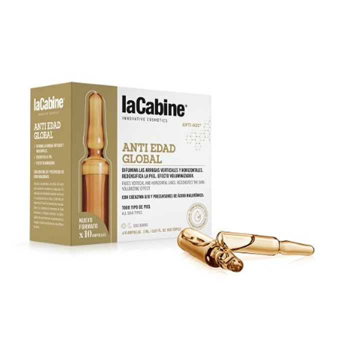 Ampulės Anti-Age laCabine, 10 x 2 ml kaina ir informacija | Anticeliulitinės, stangrinamosios priemonės | pigu.lt