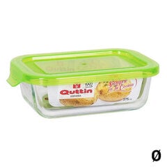 Прямоугольная коробочка для завтрака с крышкой Quttin Боросиликатное стекло цена и информация | Посуда для хранения еды | pigu.lt