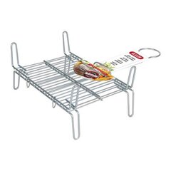 Dvigubo cinko kepsninės grotelės Alpgrill 30 x 30 cm kaina ir informacija | Keptuvės | pigu.lt