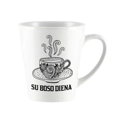 Latte formos puodelis Su Boso diena, 360 ml kaina ir informacija | Kitos originalios dovanos | pigu.lt