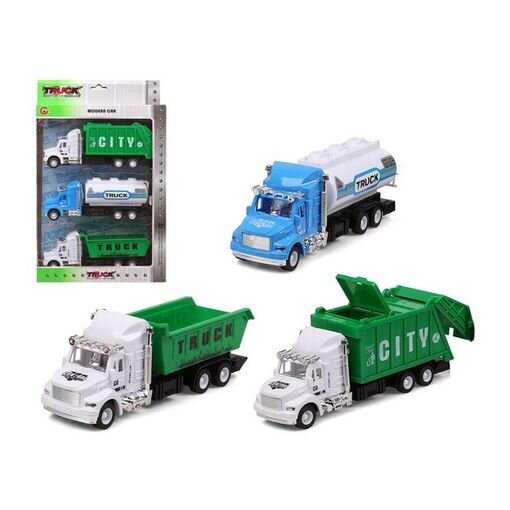 Šiukšliavežių rinkinys City Truck, 3 vnt kaina ir informacija | Žaislai berniukams | pigu.lt