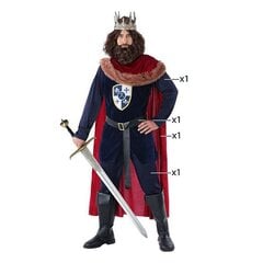 Маскарадные костюмы для взрослых Красный Король средневековый 4 pcs цена и информация | Карнавальные костюмы | pigu.lt