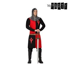 Kostumas suaugusiems Kryžiaus žygių riteris Juoda Raudona kaina ir informacija | Karnavaliniai kostiumai | pigu.lt