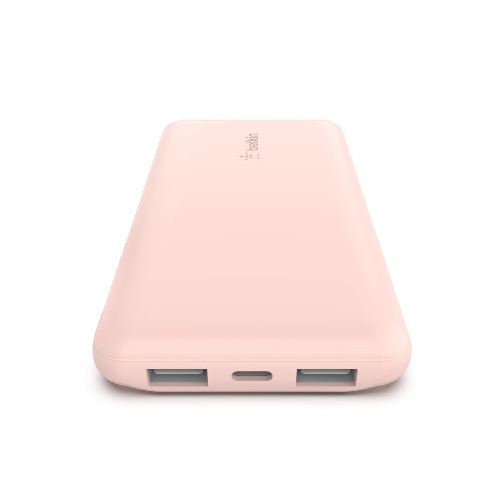 Belkin PowerBank 10 000 mAh USB A & C 15 W rožinis auksas kaina ir informacija | Atsarginiai maitinimo šaltiniai (power bank) | pigu.lt