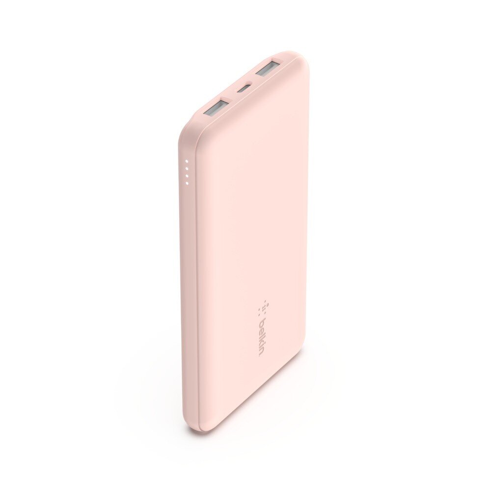 Belkin PowerBank 10 000 mAh USB A & C 15 W rožinis auksas kaina ir informacija | Atsarginiai maitinimo šaltiniai (power bank) | pigu.lt