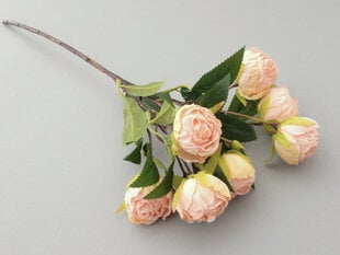 Rožių šakelė cream pink kaina ir informacija | Dirbtinės gėlės | pigu.lt