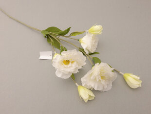 Eustomos šakelė white kaina ir informacija | Dirbtinės gėlės | pigu.lt