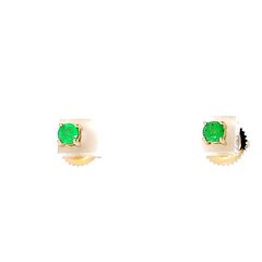 Auksiniai auskarai su smaragdais moterims kaina ir informacija | Auskarai | pigu.lt