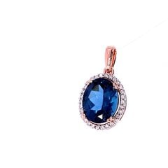 Золотой кулон с драгоценными камнями JP00978-0.15_BR585PK_027_PINK-1,79G 0,13CT- цена и информация | Украшения на шею | pigu.lt