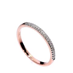 Auksinis žiedas su briliantais moterims kaina ir informacija | Žiedai | pigu.lt