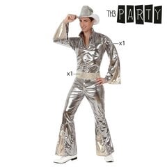 Маскарадный костюм для взрослых Disco, серебряный цена и информация | Карнавальные костюмы | pigu.lt