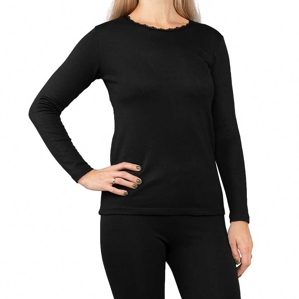 Moteriški termo marškinėliai Ozlem, juodi kaina ir informacija | Termo apatiniai moterims | pigu.lt
