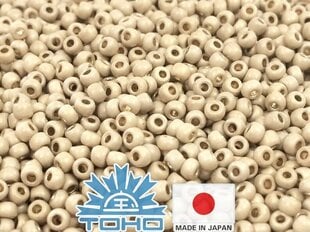 Бисер TOHO® Seed Beads PermaFinish - матовый оцинкованный алюминий TR-11-PF558F 11/0 (2,2 мм) 10 г. цена и информация | Принадлежности для изготовления украшений, бисероплетения | pigu.lt