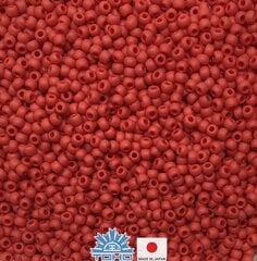 Бисер TOHO® Seed Beads Opaque-Frosted Pepper Red TR-11-45F 11/0 (2,2 мм) 10 г. цена и информация | Принадлежности для изготовления украшений, бисероплетения | pigu.lt