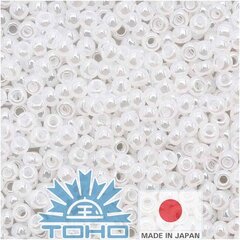 Бисер TOHO® Seed Beads Ceylon Snowflake 11/0 (2,2 мм) 10 г. цена и информация | Принадлежности для изготовления украшений, бисероплетения | pigu.lt