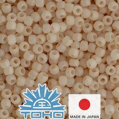Бисер TOHO® Seed Beads Ceylon Frosted Lt Ivory 11/0 (2.2 мм) 10 г. цена и информация | Принадлежности для изготовления украшений, бисероплетения | pigu.lt