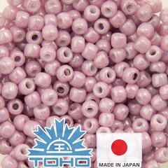 Бисер TOHO® Seed Beads Opaque-Lustered Pale Mauve 11/0 (2,2 мм) 10 г. цена и информация | Принадлежности для изготовления украшений, бисероплетения | pigu.lt