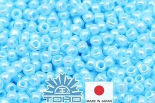 Бисер TOHO® Seed Beads Opaque-Lustered Pale Blue 11/0 (2,2 мм) 10 г. цена и информация | Принадлежности для изготовления украшений, бисероплетения | pigu.lt