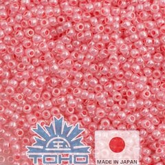 TOHO® Biseris Ceylon Impatiens Pink 11/0 (2,2 mm) 10 g. kaina ir informacija | Papuošalų gamybai, vėrimui | pigu.lt