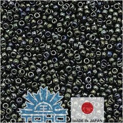 Бисер TOHO® Seed Beads Metallic Moss 11/0 (2,2 мм) 10 г. цена и информация | Принадлежности для изготовления украшений, бисероплетения | pigu.lt